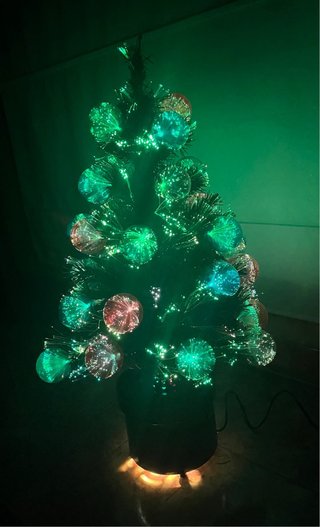 Árbol de navidad de fibra óptica
