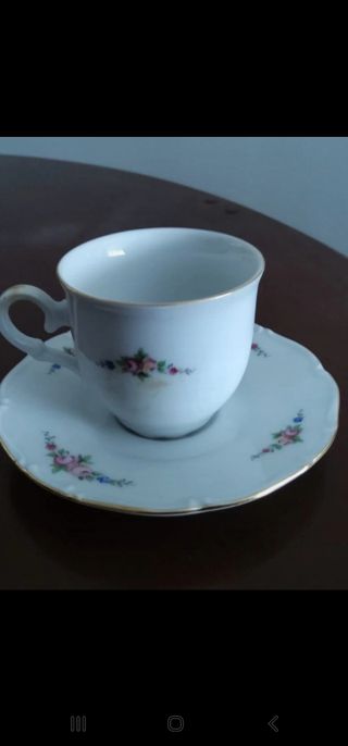 Juego completo de té de porcelana fina de cristal