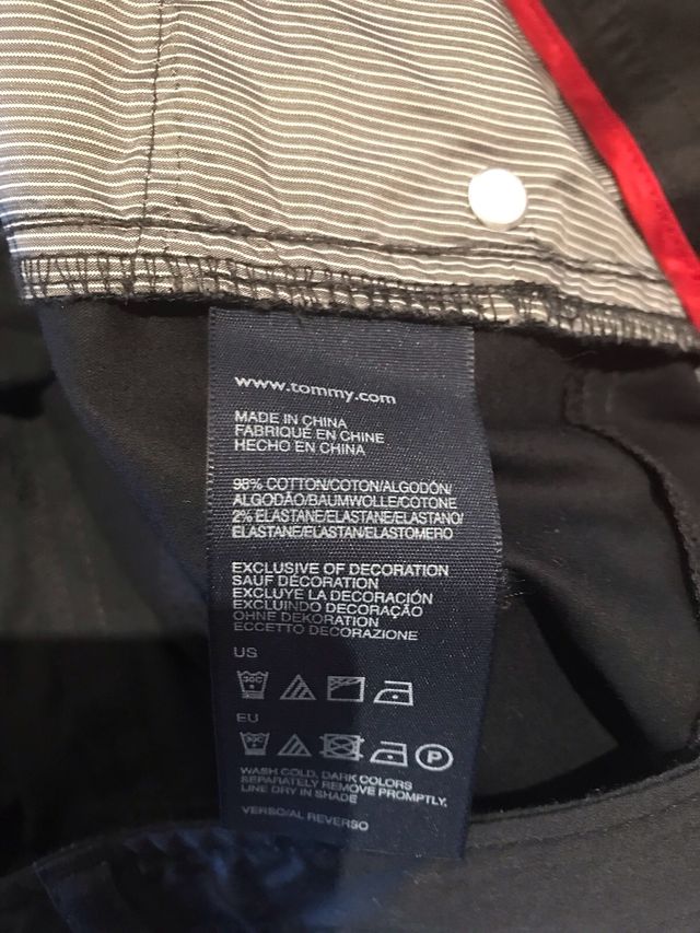 Pantalon negro Tommy Hilfiger