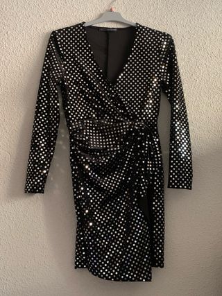 Vestido terciopelo brillo Nochevieja