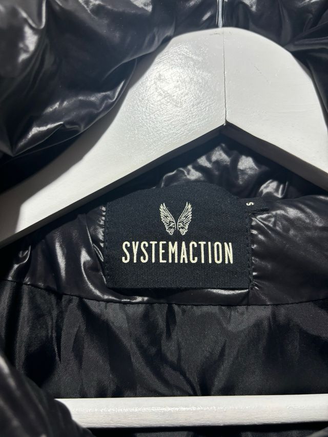 Abrigo acolchado brillante S