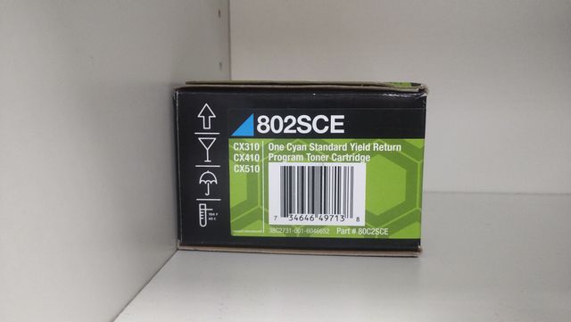 Toner originale Lexmark 80C2SCE 802SC CIANO