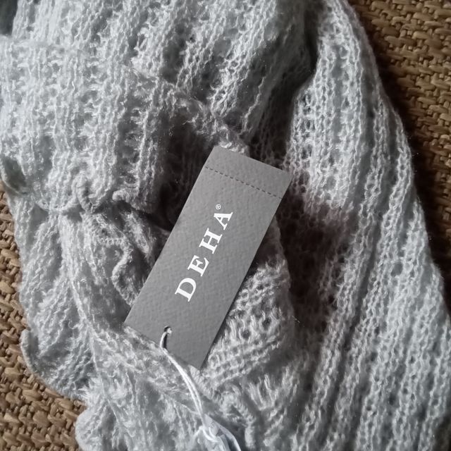 Sciarpone grigio perla Deha