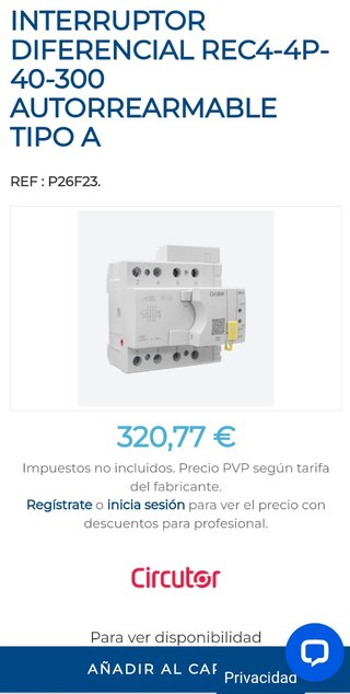 CIRCUTOR REC3 63A Auto Rearme