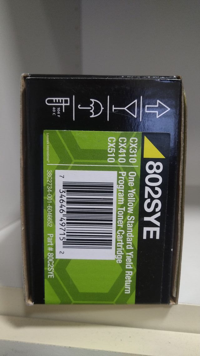 Toner originale Lexmark 80C2SYE 802SYE GIALLO