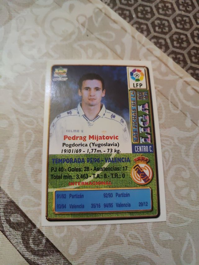 Cromo Mijatovic R. Madrid 96/97