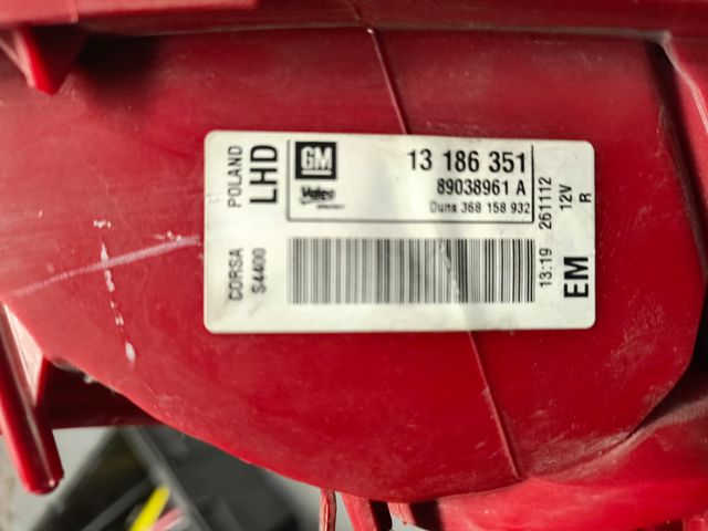 Piloto trasero derecho Opel corsa D