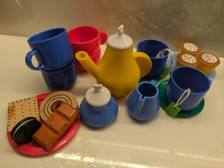 Juego de té y escurridor