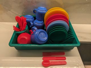 Juego de té y escurridor