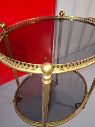 Carrito de servicio vintage mesa auxiliar antigua