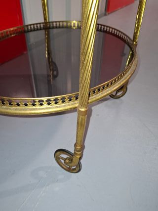 Carrito de servicio vintage mesa auxiliar antigua