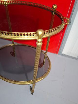 Carrito de servicio vintage mesa auxiliar antigua