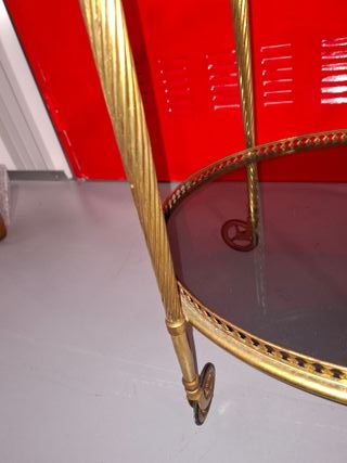 Carrito de servicio vintage mesa auxiliar antigua