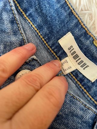 PANTALON VAQUERO AZUL ACAMPANADO