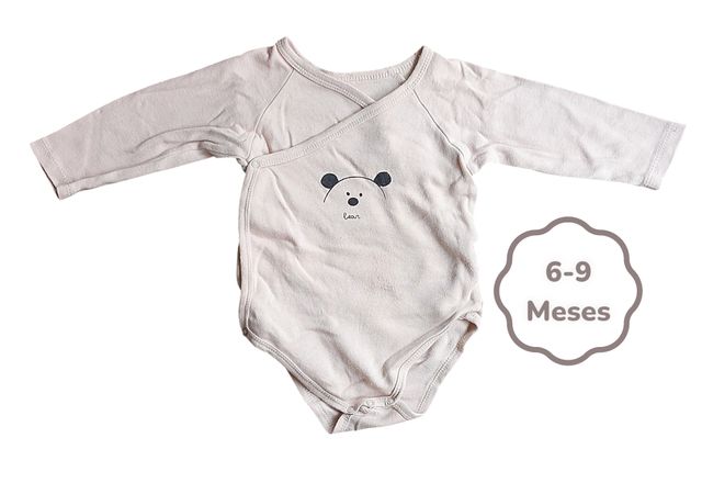 Body Bege Zippy 6-9 meses