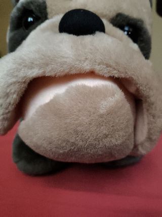 PELUCHE PERRO BULLGOG GRANDE MUY SUAVE AL TACTO