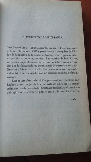 Inés del alma mía, Isabel Allende