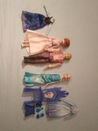 Muñecos Frozen + complementos