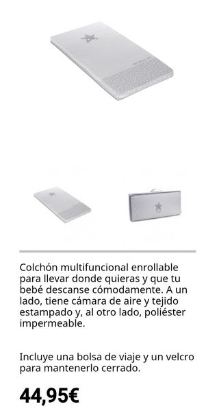 Parque cuna jane+colchón cuna+arco juego