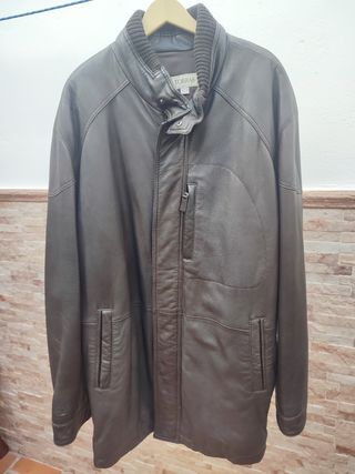 Chaquetón 3/4 de piel 