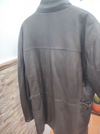 Chaquetón 3/4 de piel 