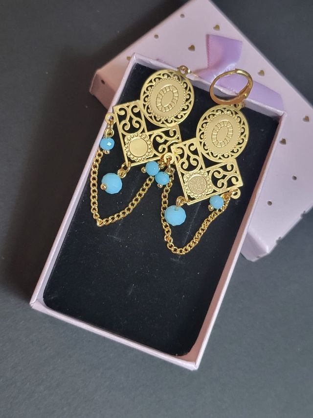 Pendientes de oro laminado 15€