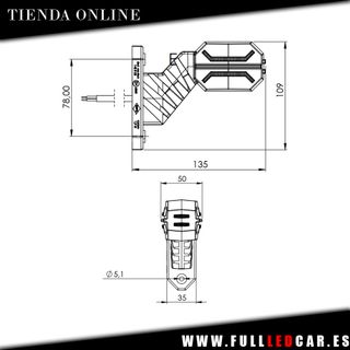 GALIBOS LED TRES COLORES CUERNOS TRASEROS FLEXIBLE