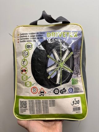 Cadenas textil ruedas nieve