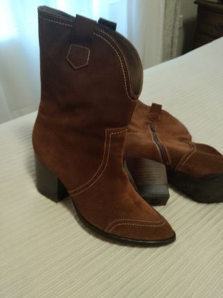 Botas mujer piel de ante