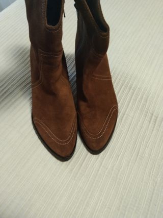 Botas mujer piel de ante