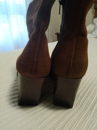 Botas mujer piel de ante