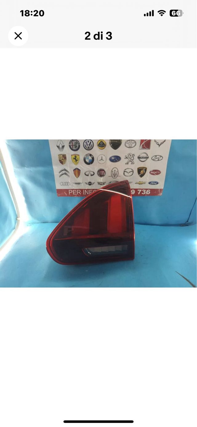 FANALE POSTERIORE DESTRO PORTELLONE PEUGEOT 2008