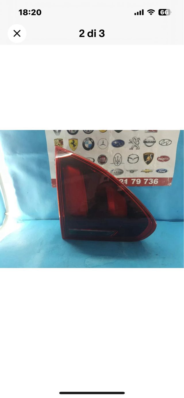 FANALE POSTERIORE SINISTRO PORTELLONE PEUGEOT 2008