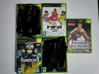 Juegos Xbox: Rainbow six 3, FIFA 2004 y NBA
