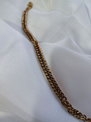 Pulsera vintage de cadena de doble eslabón