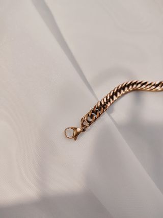 Pulsera vintage de cadena de doble eslabón
