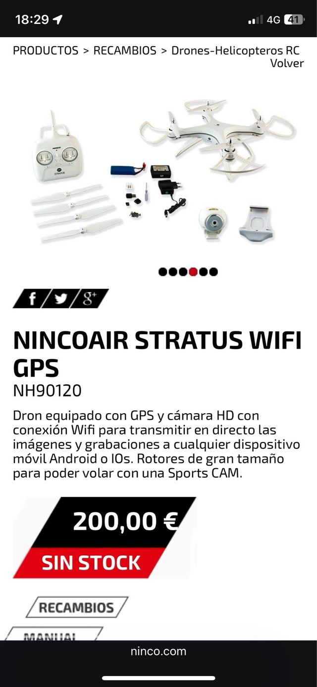 Dron Ninco Stratus