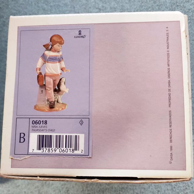 Figura de Lladró "La niña del jueves"