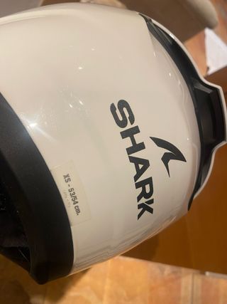 CASCO SHARK RIDILL 2 BLANK WHITE/BLANCO XS