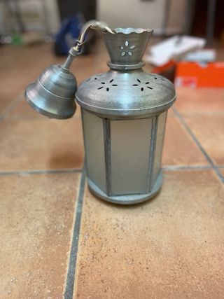 Lampara de techo forma de farole - vintage