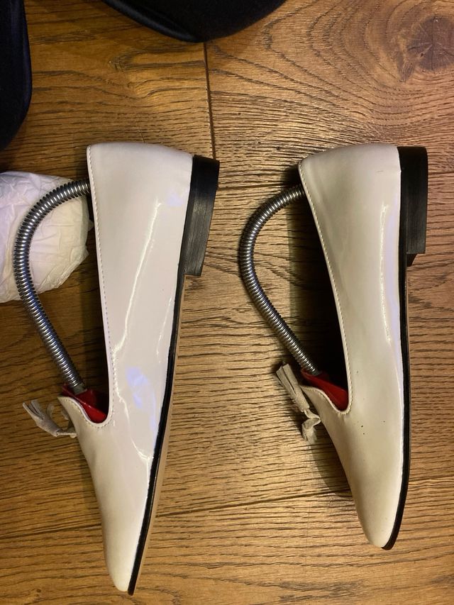 Scarpe vernice bianca 36/37