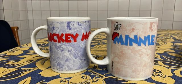 Coppia tazze Mickey & Minnie Mouse
