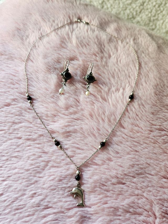 Set collana + orecchini in argento