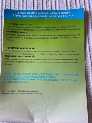 Mochila Portabebes.