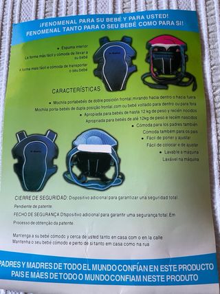Mochila Portabebes.