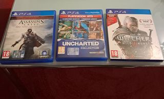 Uncharted, Assassin's creed, the witcher