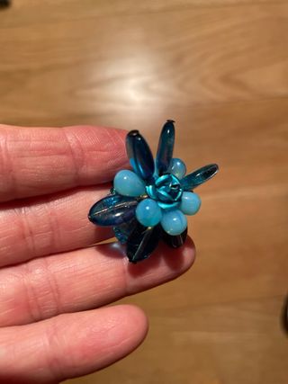 Anillo bisutero azul