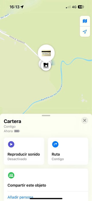 Airtag tipo tarjeta RECARGABLE