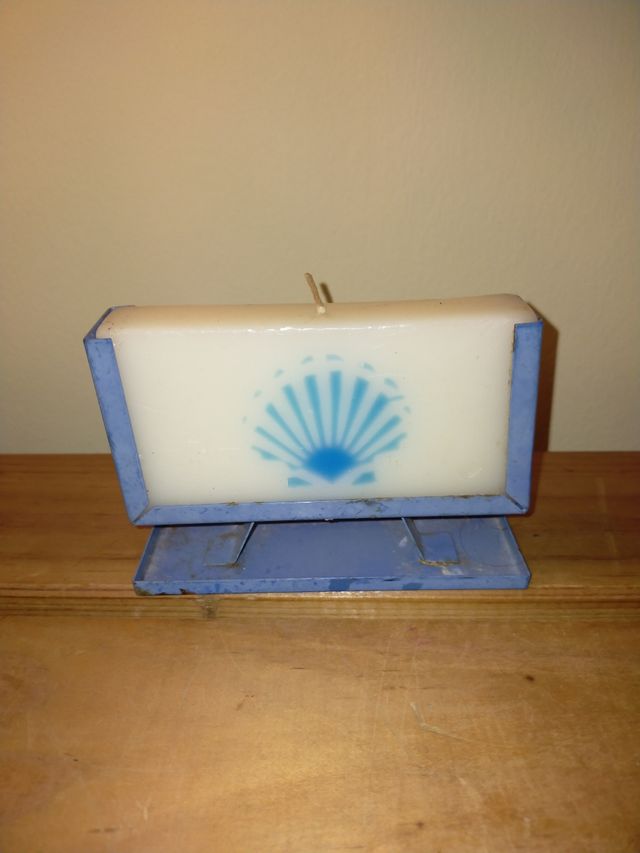 Camino de santiago vela y portavelas vintage