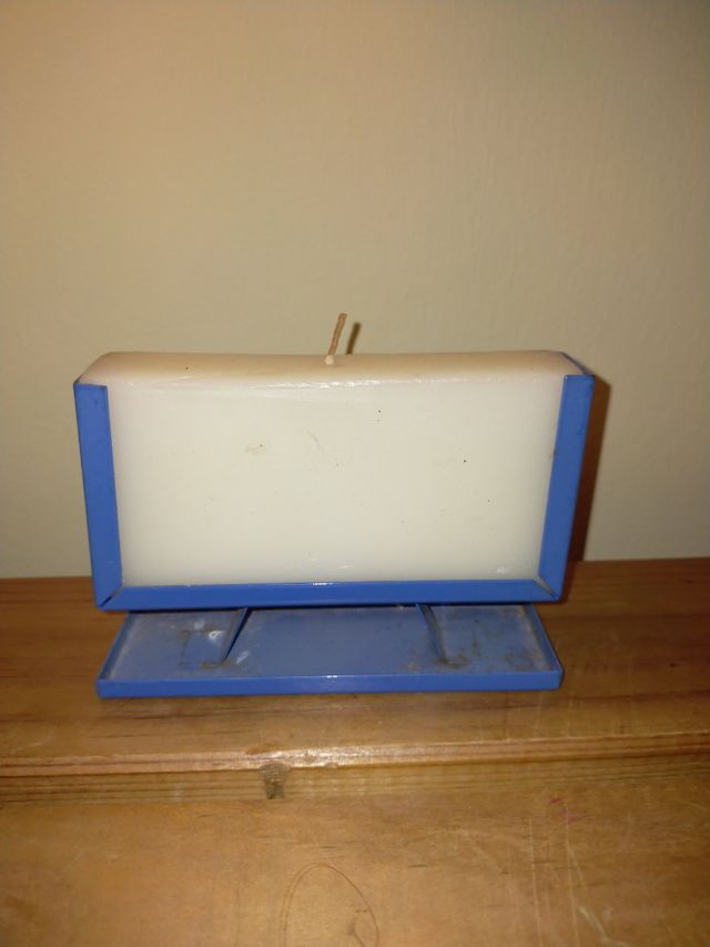 Camino de santiago vela y portavelas vintage